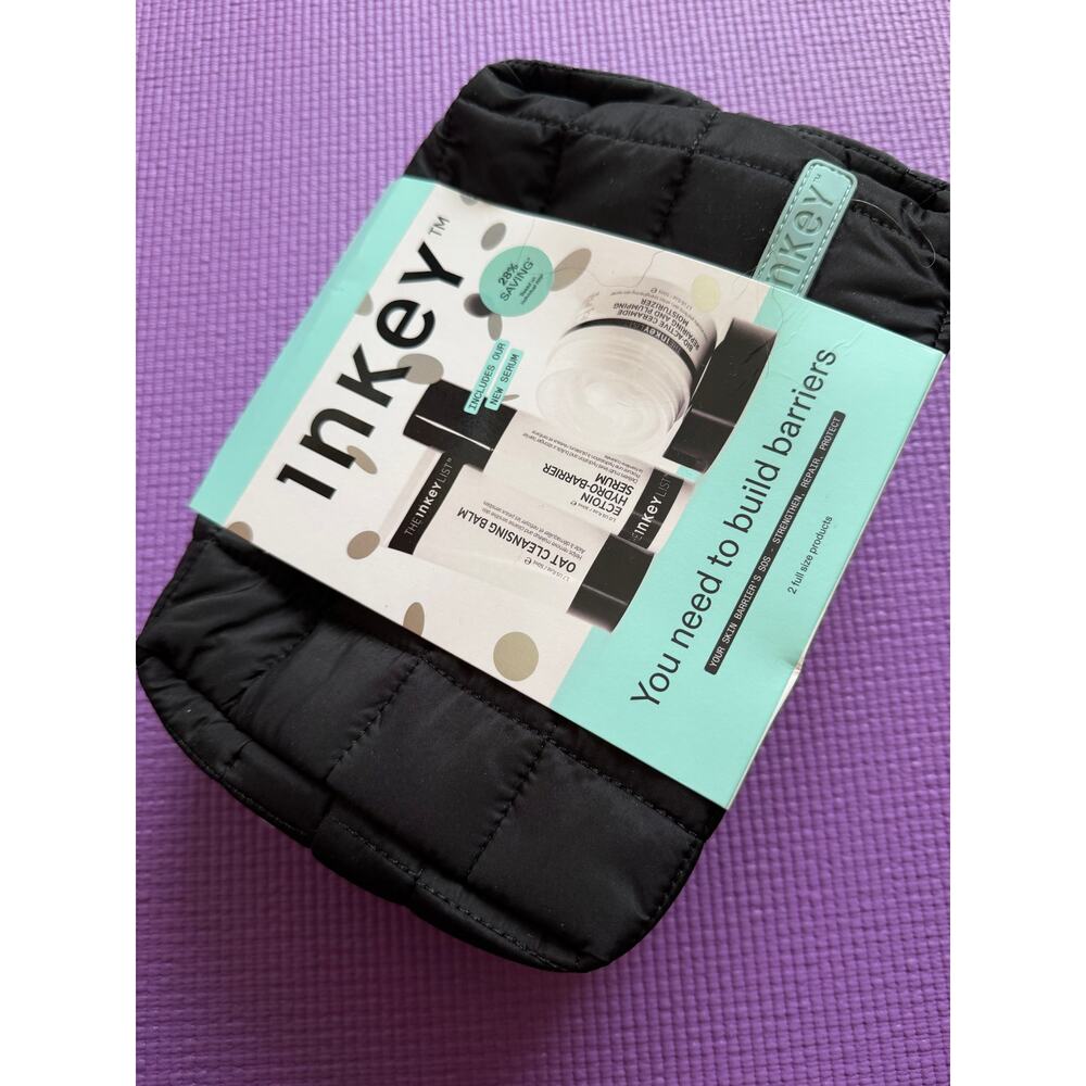 The INKEY List You Need to Build Barriers Skincare Gift Set Cleansing Balm Serum